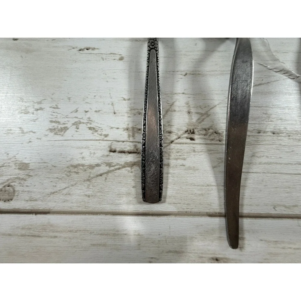Oneida Community Stainless Morning Star Flatware‎ Fork Teaspoon Tablespoon 3pc